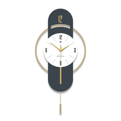 Simple Large Wall Clock Gold Modern Aesthetic Nordic Light Wall Clock Luxury Living Room Watch Reloj De Pared Home Decoration