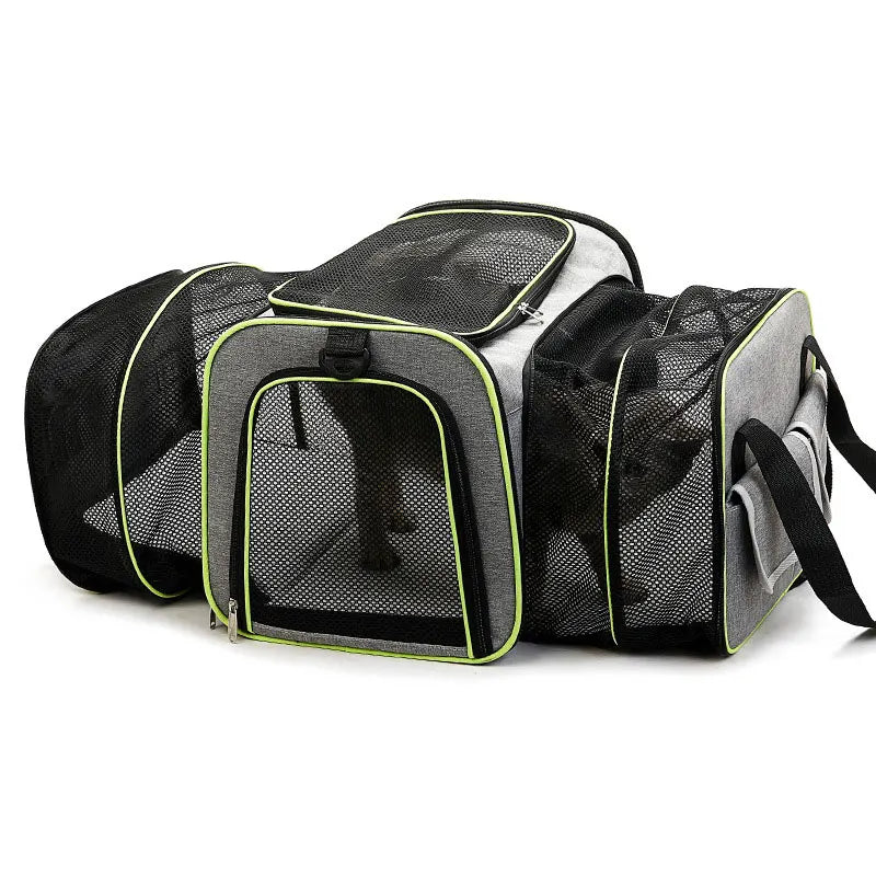 Dog Cat Carriers Bags Shoulder Bag Portable Pet Breathable Foldable Outgoing Travel Backpack Car Portable Transport Cat Bag Cage