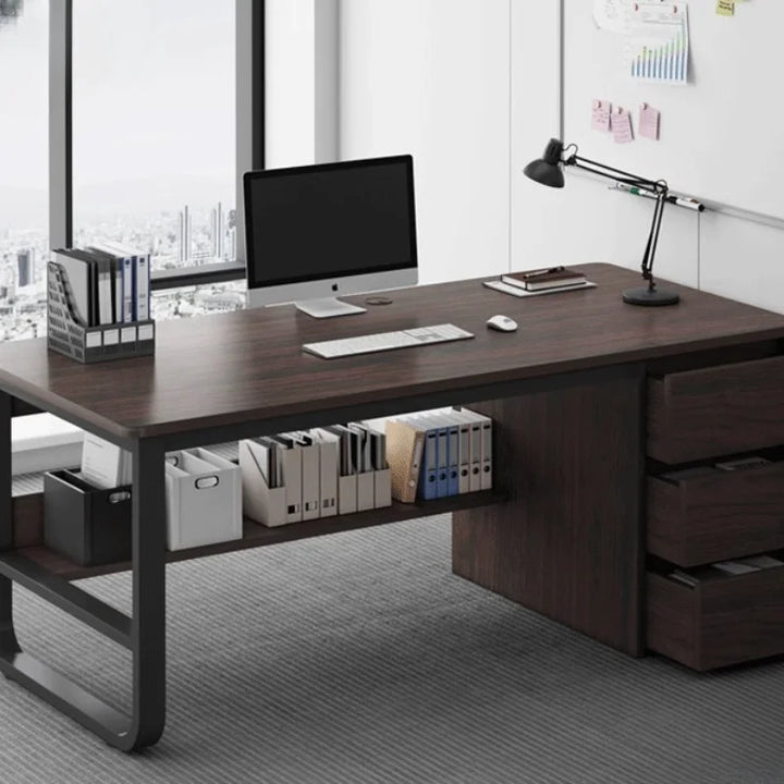 Computer Table Office Desks Employee Modern Simplicity Work Office Desks Study Drawers Escritorio Habitacion Furniture QF50OD