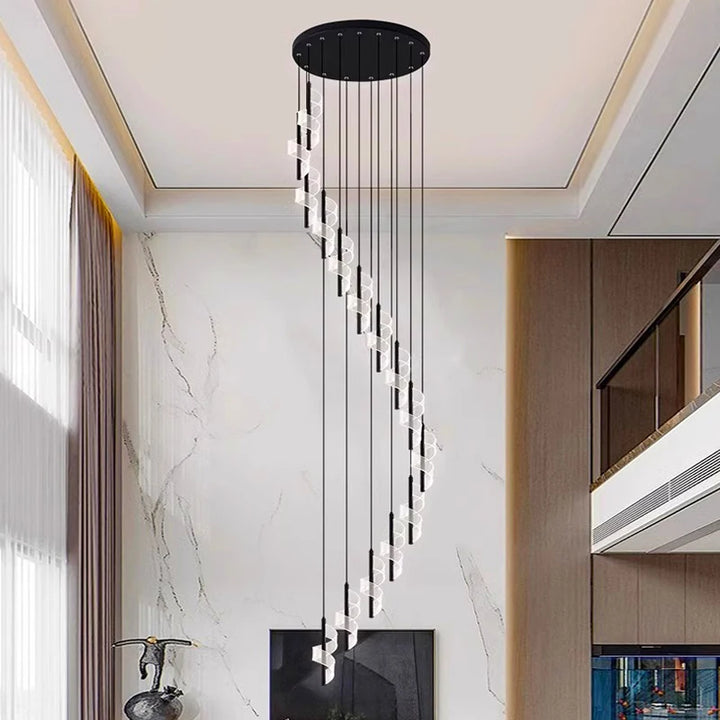 Nordic home decoration, stair chandelier, living room bedroom and dining room Pendant lights, ceiling light, indoor lighting