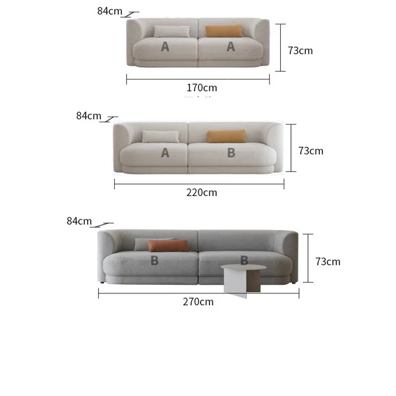 Modern Nordic Sofa Fabric Living Room Relax Hotel Minimalist Italian Sofa Chair Arm Modern Design Sillon Cama Office Furniture