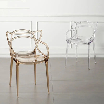 Nordic Transparent Acrylic Dining Chairs Dining Room Furniture Plastic Crystal Chair Minimalist Single Creative Dining Chair