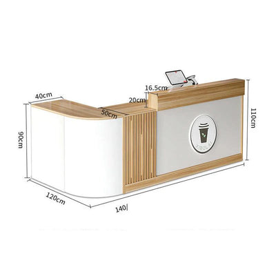 Beauty Salon Reception Desks Bubble Tea Luxury Checkout Reception Desks Office Modern Mostrador Negocio Commercial Furniture