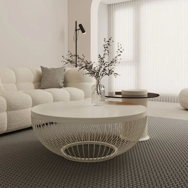 Round Design Nordic Coffee Table Sets Clear Aesthetic Floor Low Coffee Table Mobile Balcony Mesas De Centro Para Sala Furniture