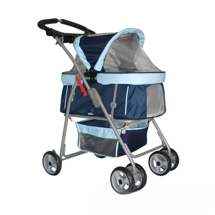 Lightweight Folding Carriers and Strollers, Puppy Carrier, Wheel Devil Transport, Small Pet Cart, Bicycle Trailer, Walking Tour