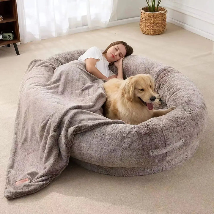 Lazy sofa man pet interactive furniture big dog bed detachable and washable kennel dog sofa for sleeping leisure bed