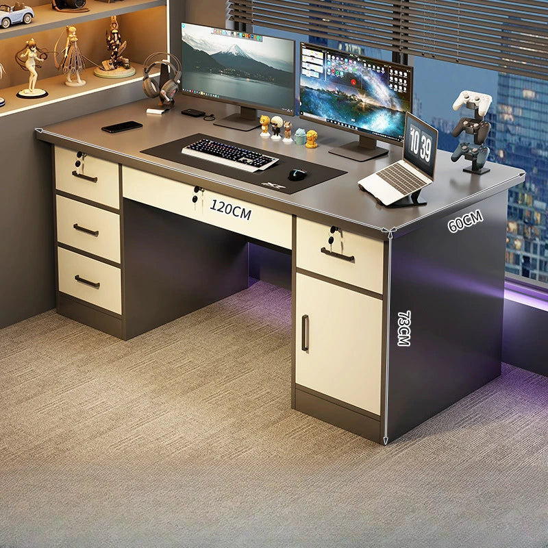 Multifunctional Computer Desks Youth Room Drawer Console Bedroom Office Desk Notebook Standing Escritorio Oficina Furniture