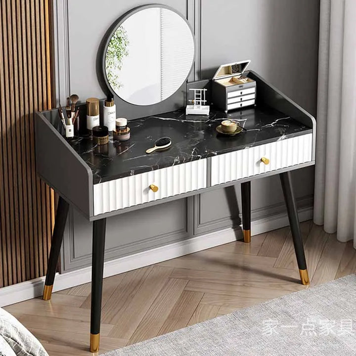 Wood Luxury Dressing Table Storage Organizer Wooden Modern Dresser Makeup Stand Lacquer Schminktisch Furniture Comfortable