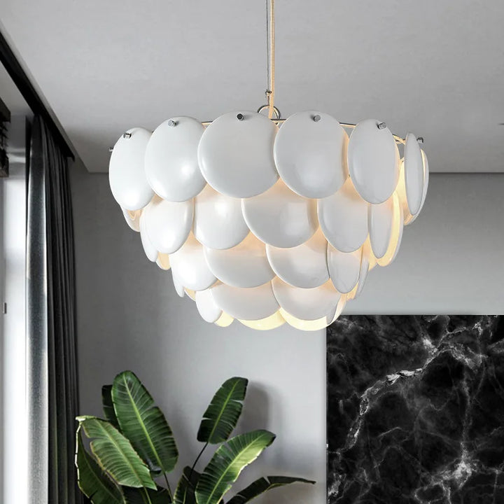 Luxury Ceramics Pendant Light Nordic Suspension Lamp for Dining Room Hanging Living Room Decoration Chandelier Lighting