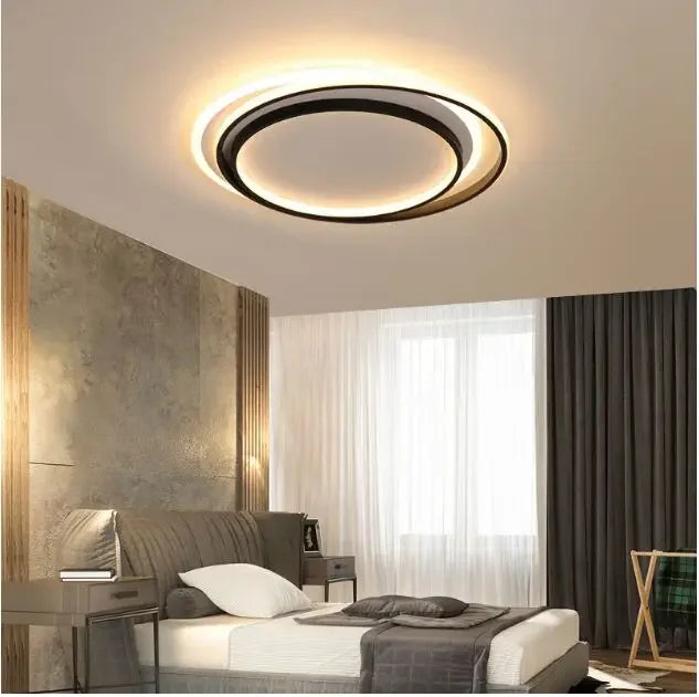 Nordic bedroom lamp ceiling lamp simple modern led creative personality study room lamp round room lamp