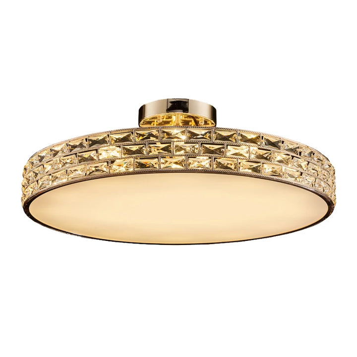 Modern Led Ceiling Lamp Crystal Suspension Luminaire Home Decor Living Room Lights Gold Luxury Lustre Lamparas