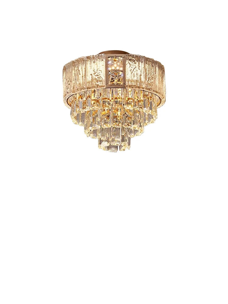 Nordic Luxury Small Crystal Chandelier Ceiling Led Home Decoration Hallway Aisle Balcony Ceiling Lamp Lustres