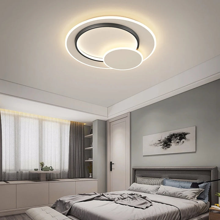 Circular Chandelier Modern Lights Bedroom Dining Living Room Kitchen Lamp Indoor Lighting Hanging Lamps For Ceiling Room Decor