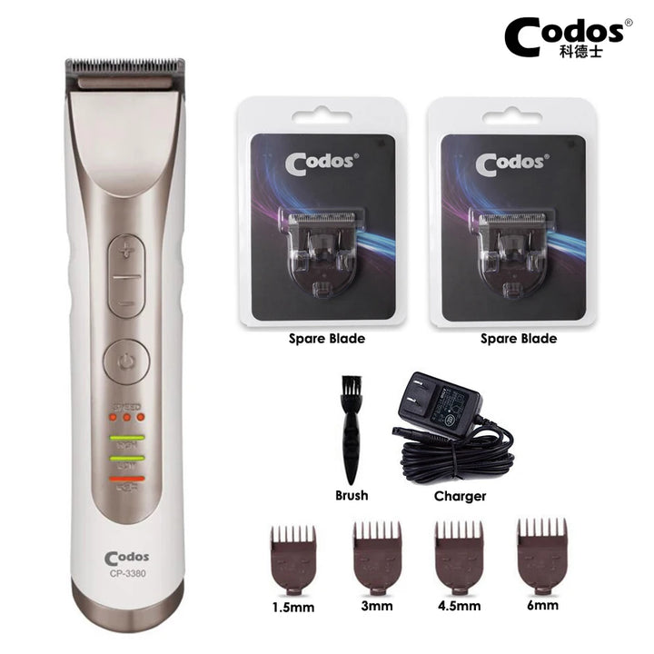 Codos CP3380 Pet Clipper Professional Electric Dog Grooming Haircut Cat Shaver Machine Steel Cutter Rechargeable Dog Clipper