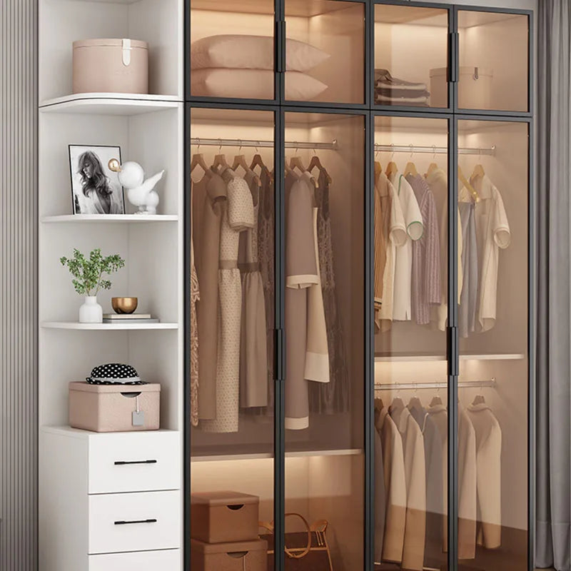 Modular Wardrobes Rack Display Standing Living Room Closet Organizer Drawers Clothes Guarda Roupa Portatil Salon Furniture