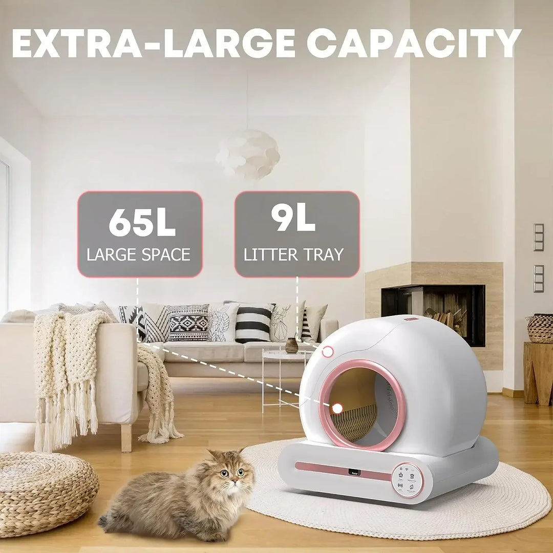 Automatic Smart Cat Litter Box Self Cleaning Cat Toilet Fully Enclosed Electric Cat Litter Box Large Pet Toilet English Version