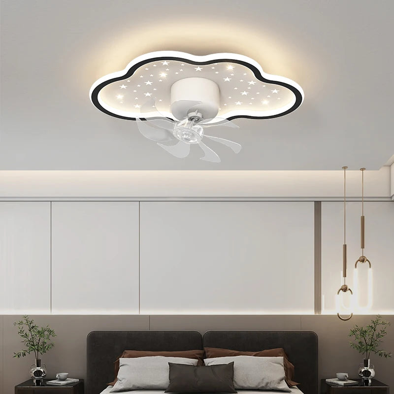 Ceiling Fan Modern LECeiling Lamp Remote Control Indoor Lighting Creative Living Room Bedroom Decorative Lamp Study Corridor