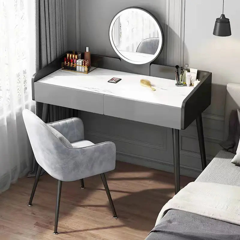 Light Luxury Dressing Table Modern Minimalist Italian 2022 New Ins Style Apartment Dressing Table Bedrooms Furniture WRXYH