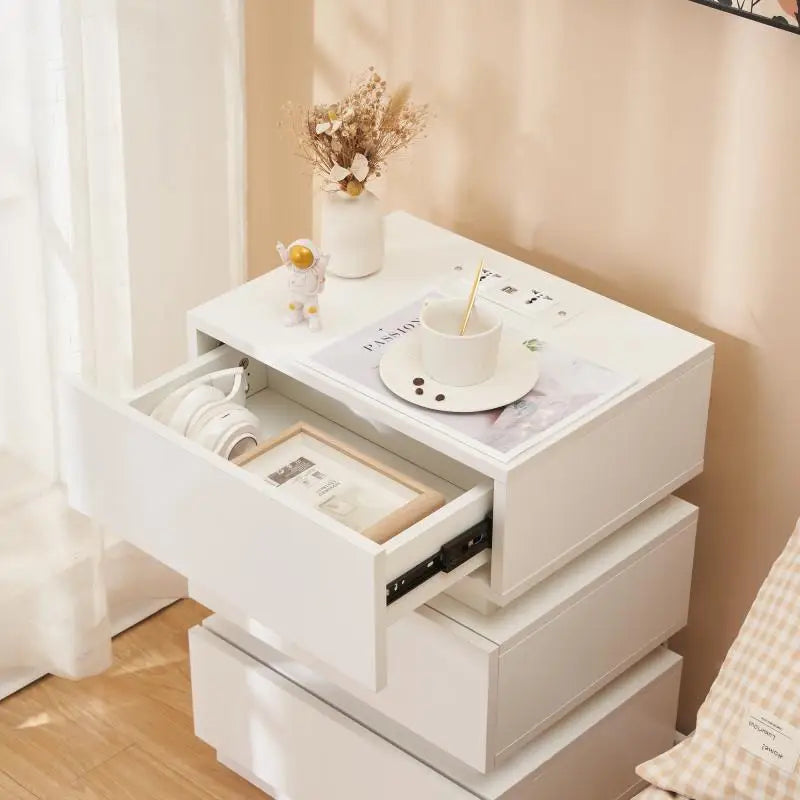 Bedroom Bedside Cabinet Mini Bedside Cabinet Rack With 3 Layers Drawers Small Drawers Bedsides Table Home Storage Furniture