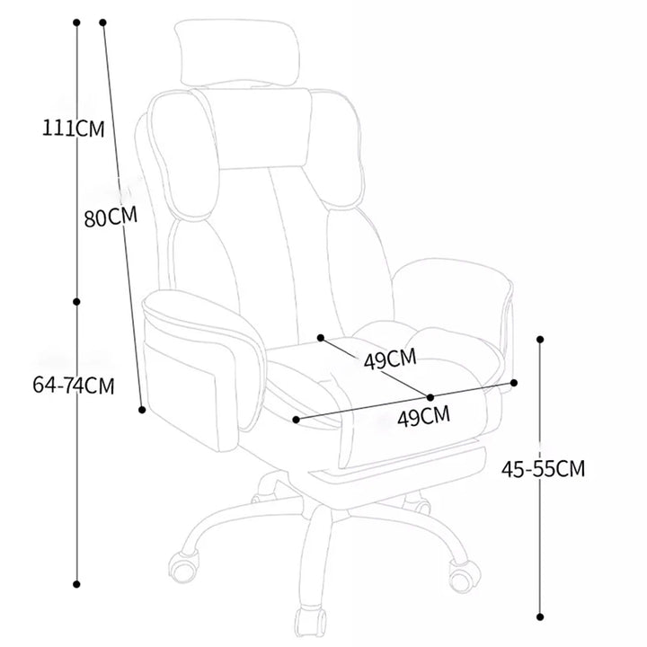 Modern Comfy Office Chair Minimalist ﻿pillow Stylish Aesthetic Gaming Chair Simple High Back Cadeira Para Computador Furniture