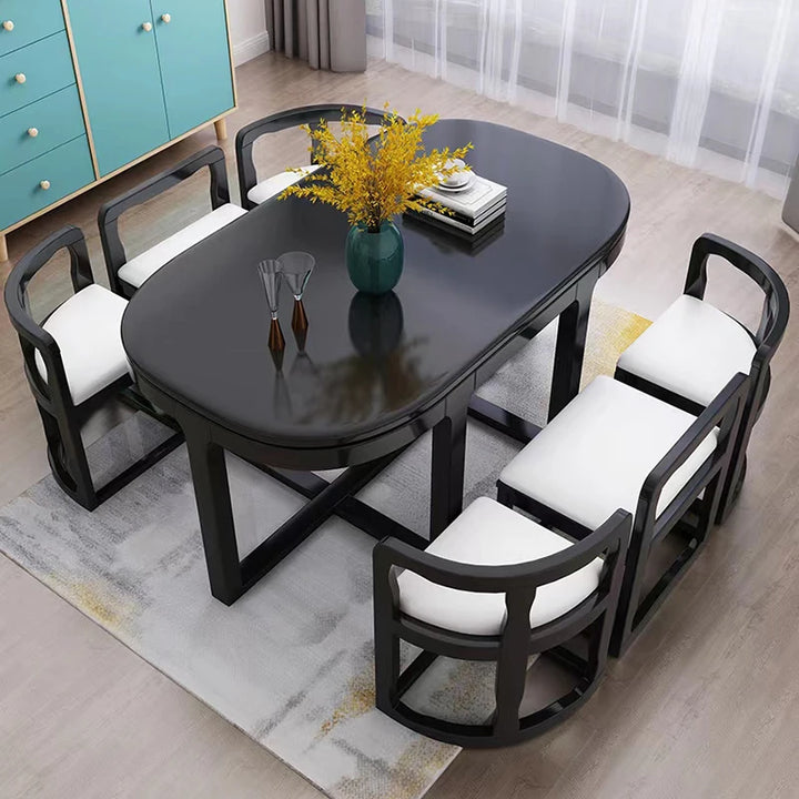 Italian Waterproof Dining Tables Wood Apartmen Modern Entryway Coffee Tables Office Restaurant Table A Manger Home Furnitures