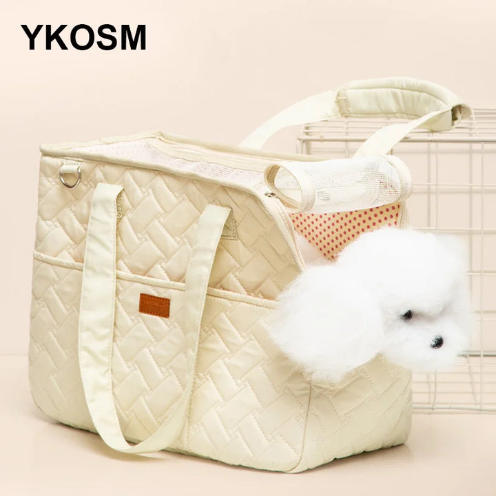 Luxury Oxford Pet Carrier Bag Portable Pet Travel Bag For Puppy Cat Warm Breathable Puppy Handbag Outdoor Cat Car Travel Bag