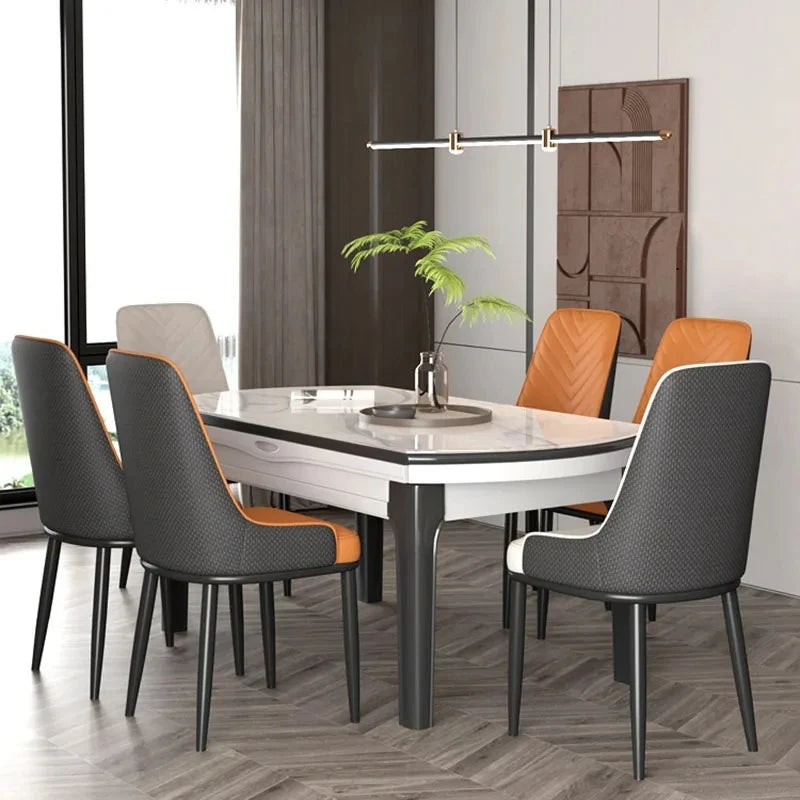 European Modern Dining Chairs Beautiful With Armrest Nordic Upholstered Dining Chairs Luxury Trendy Sillas De Comedor Furnitures