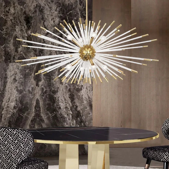 Modern Dandelion Chandelier Creative Sputnik Pendant Lamp For Living Room Bedroom Indoor Decor Nordic LED Ceiling Chandelier