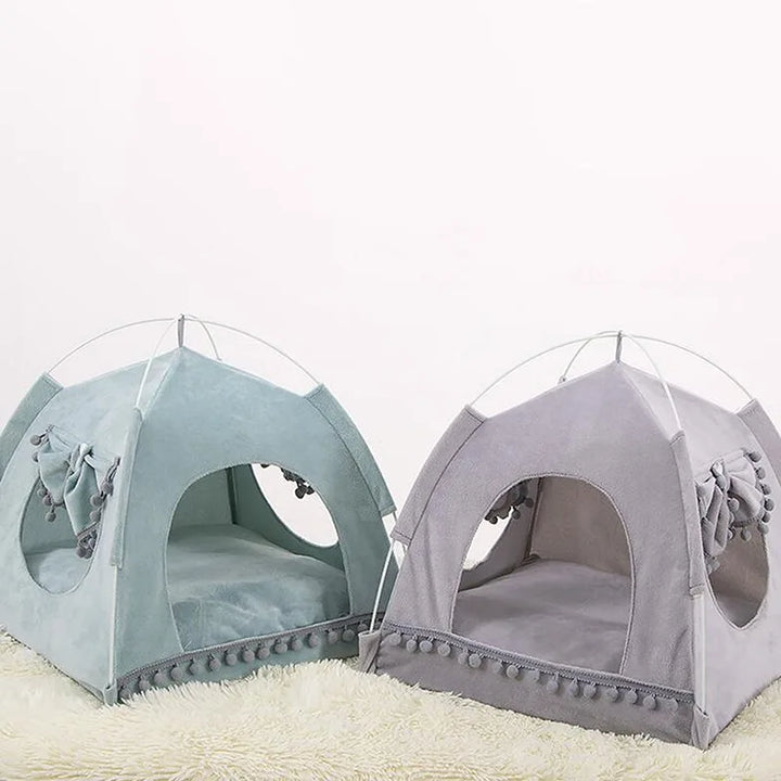 Sweet Princess Cat Bed Foldable Cats Tent Dog House Bed Kitten Dog Basket Beds Cute Cat Houses Home Cushion Pet Kennel Products