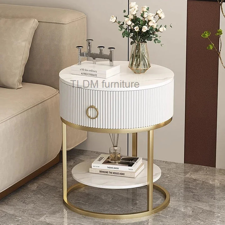 Modern White Nightstand Table Cabinets Mobile Makeup Tables Nightstands Tv Stands Drawer Coffee Muebles Dormitorio Furniture