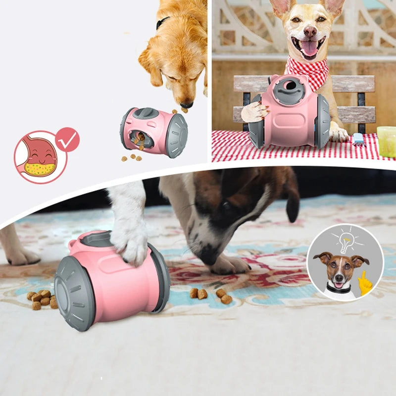 Dog Leaking Food Tumbler Plastic Chewing Toy Play by Self Cat Ball IQ Training Tool Pet Kitty Puppy Accessories Golden Retriever