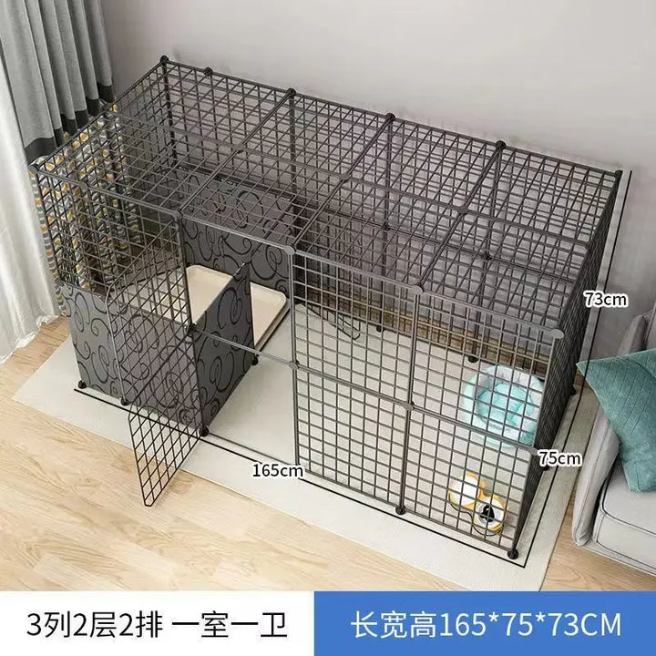 Pet Fence, Dog Fence, Indoor Toilet, Small and Medium-sized Dog Kennel, Free Combination, Household Isolation Dog Cage