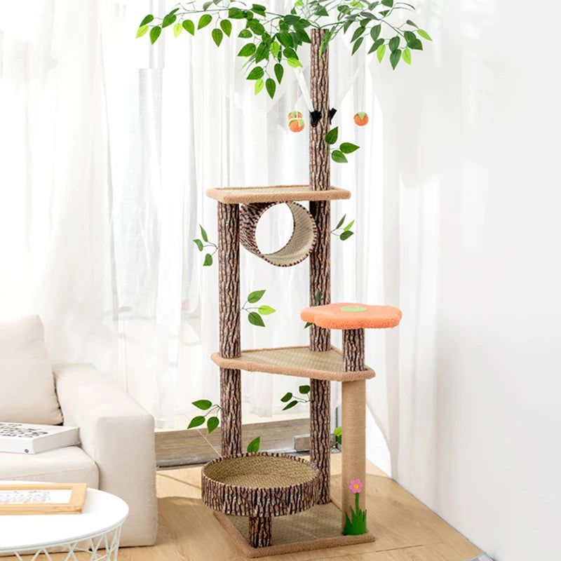 Toy House Villa Cat Accessories Sofa Stuff Interactive Climbing Scratch Condo Shelf Cat Tree Tower Cosas Para Gatos Pet Products