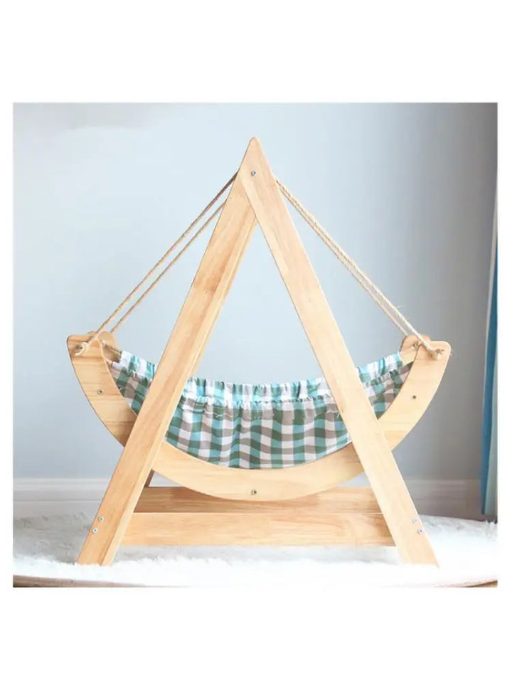 Solid Wooden Cat Bed, Four Seasons Universal Cat Litter, Pet Swing, Dog Litter, Cat Cradle