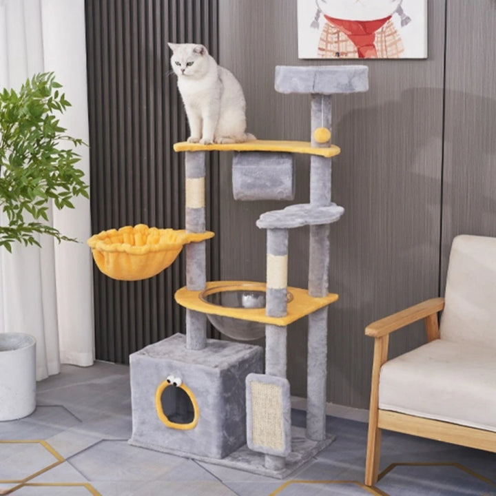 Pet Cat Toys Multi-layer Cat Tree Tower House With Ladder And Sisal Rope Cat Scratching Posts for Cat Climbing Playing Sleeping