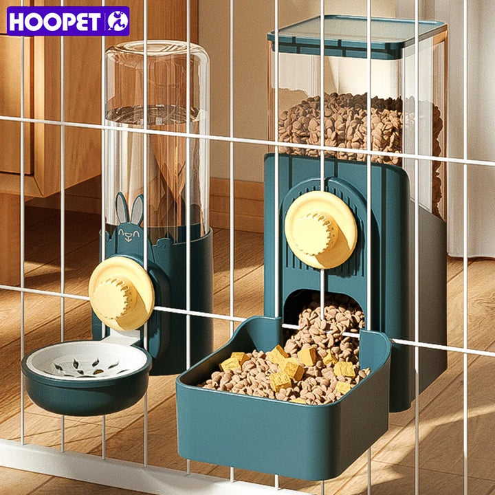 HOOPET Automatic Pet Bowls Cage Hanging Feeder Dog Water Bottle Food Container Dispenser Bowl for Puppy Cats Pet Feeding Product