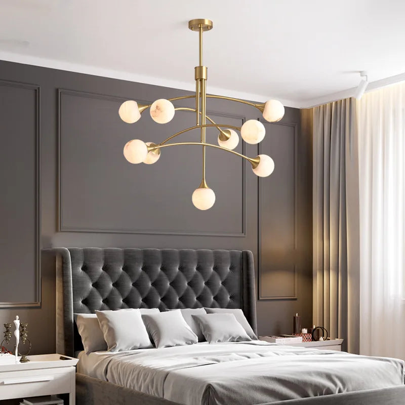 Modern Creative Pendant Lights Living Room Bedroom LED Chandelier Loft Iron Hanging Lamps for Ceiling Room Decor Lustre