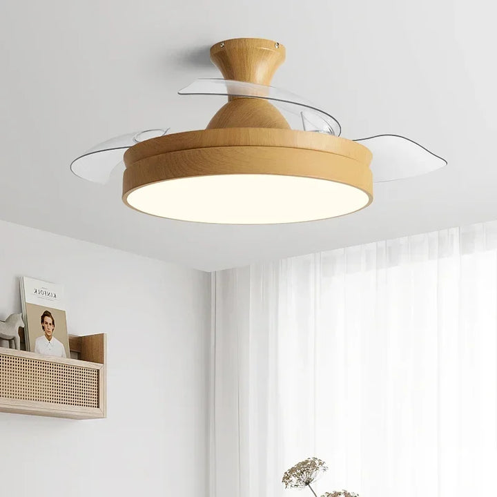 Ceiling Fan Light Hidden DC Moter The bedroom Restaurant Living Room Household  Ceiling Fan With Light And Control Fan Llights