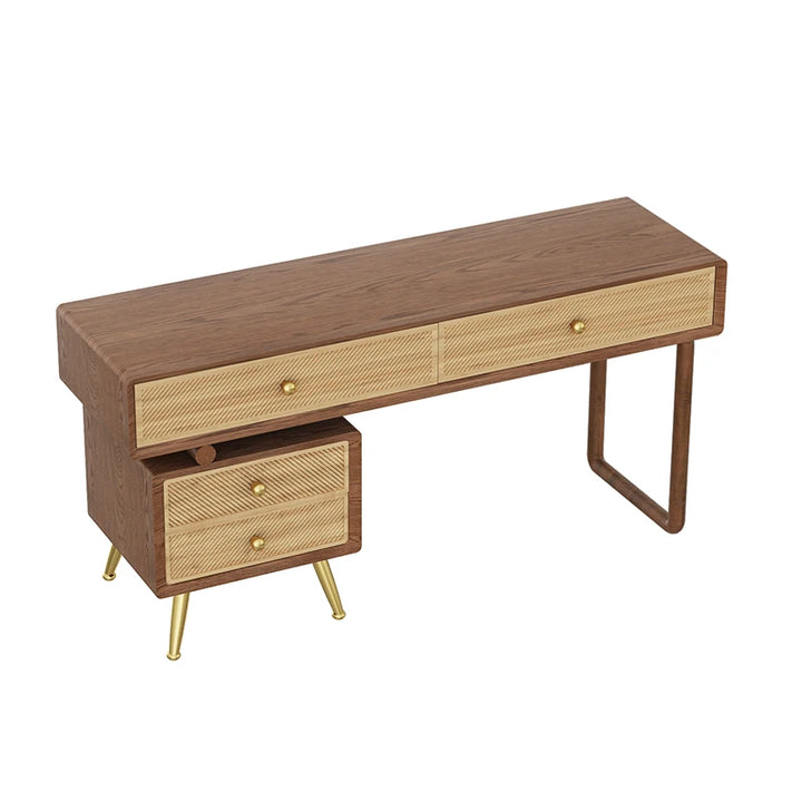 Modern Bedroom Vanity Table Multi Functional Wooden Office Vanity Table Study Simple Makeup Tocador Mueble Home Furniture YY50VT