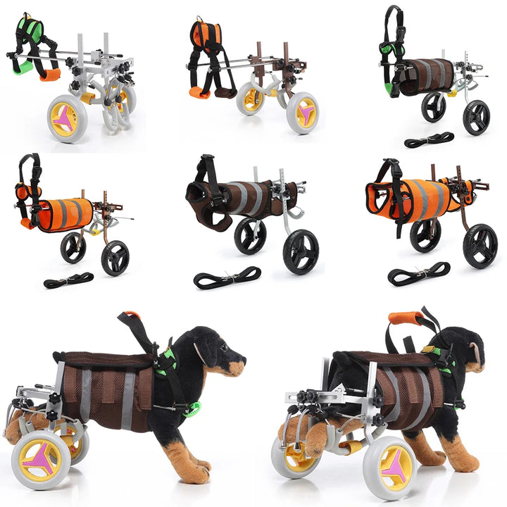 Adjustable Dog Wheelchair, Pet Rehabilitation, Walking Aid Vehicle, Walk Cart, Scooter Weak Disabled