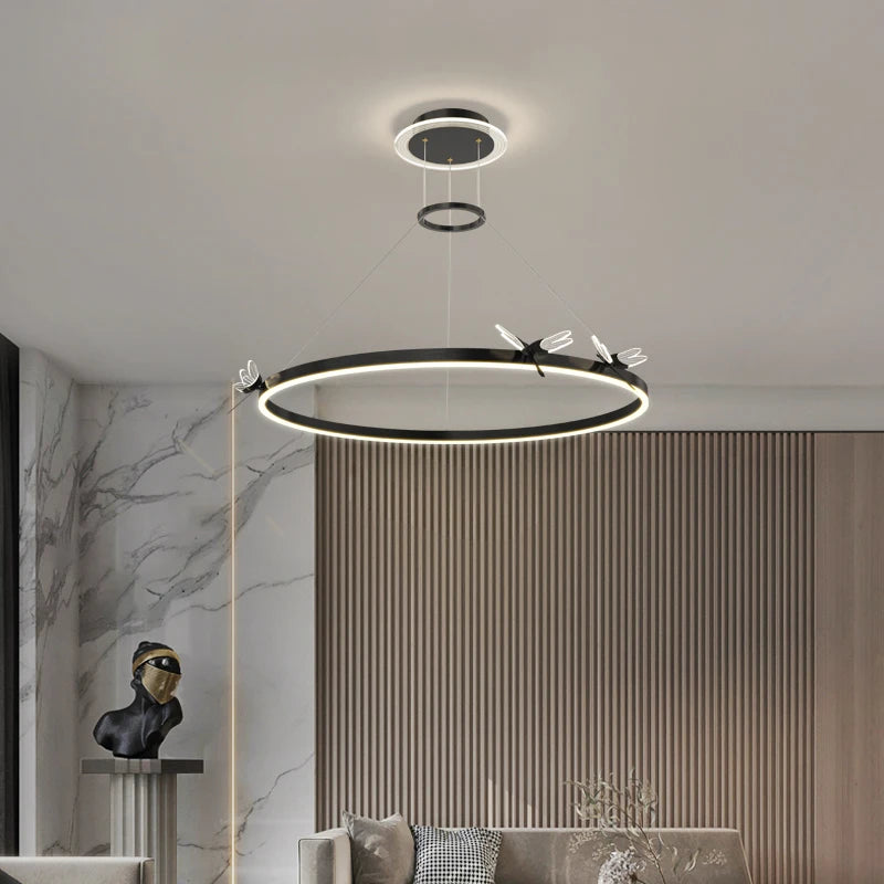 LED Ceiling Chandelier for Annular Dining Lighting Pendant Lamp Living Decoration Hanging Home Lamps Indoor Lighting