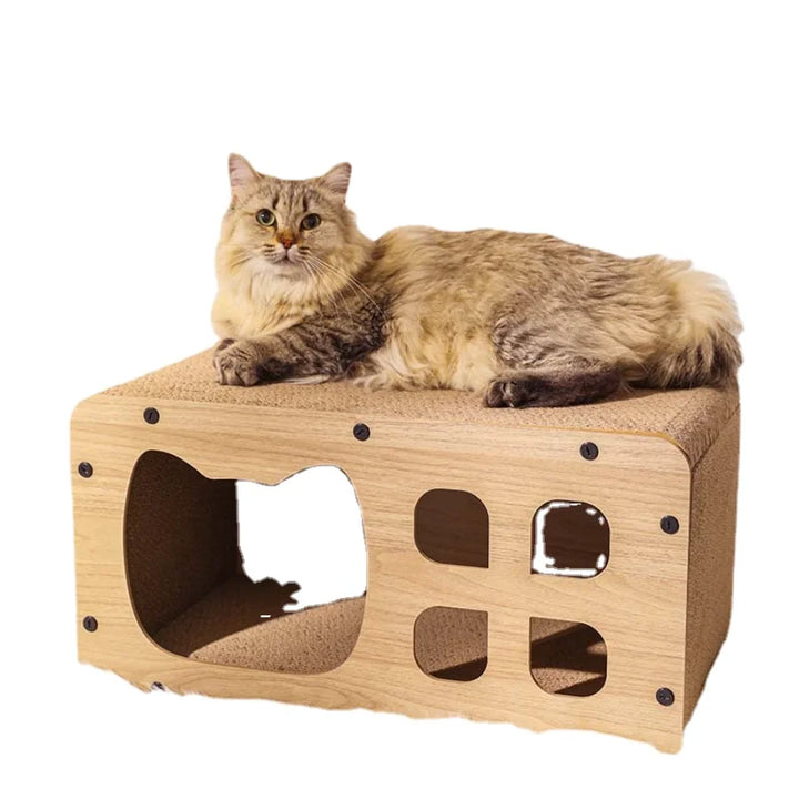 Toys Cute Cozy Cats Scratcher Breathable Habitats Furniture Luxury Cat Cushion Indoor Villa Areneros Para Gato Pets Supplies