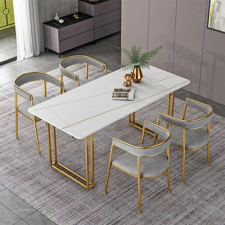 Kitchen Nordic Dining Table Gold Legs Luxury Entryway Italian Dining Table Newclassic Newclassic Mesas De Comedor Furniture