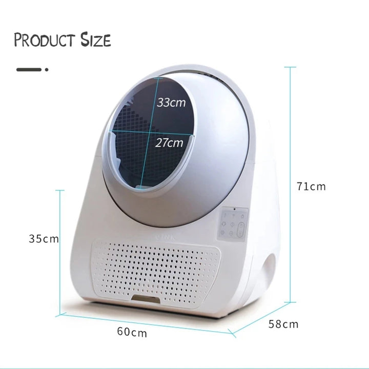 Enclosed Smart Automatic Cat Litter Box Cerrado Arenero Gato Litiere Chat Self Cleaning Remote Control Toilet Tray Pet Toilet