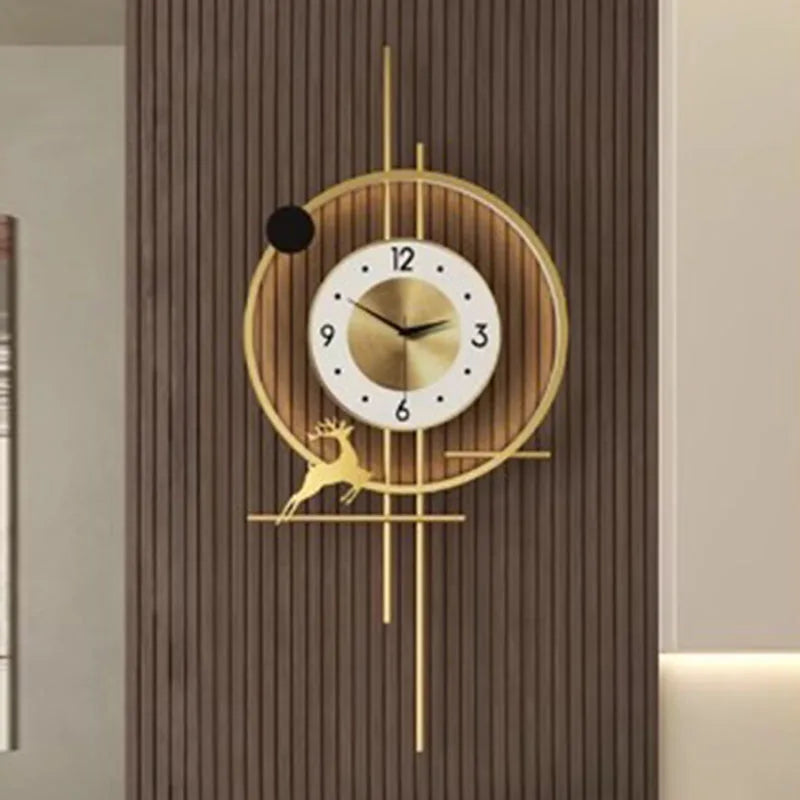 Living Room Wall Clocks Mural Luxury Interior Modern Wall Watch Aesthetic Design Fashion Nordic Reloj De Pared Home Decoration