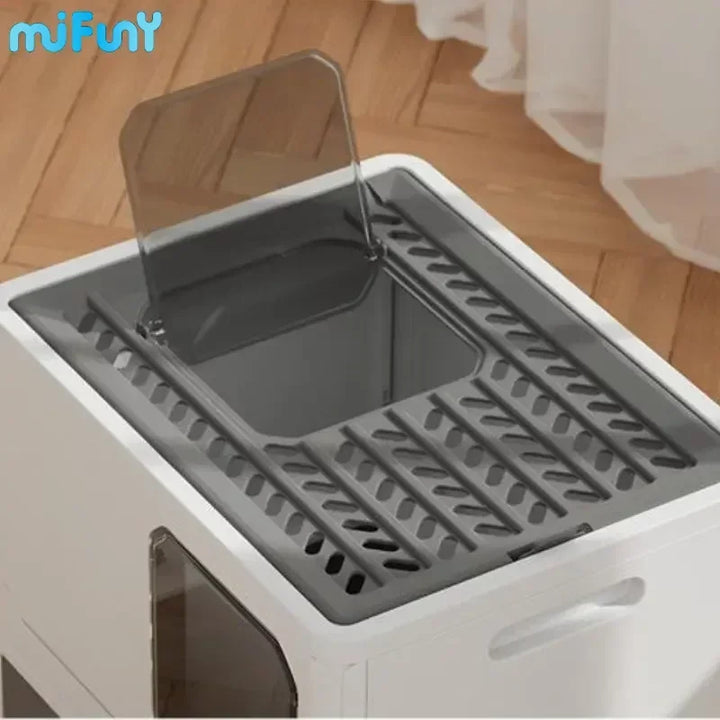 MiFuny Cat Litter Box Closed Foldable Large Cat Toilet Anti-splash Cat Litter Drawer Deodorization Litter Tray Pet Accessories