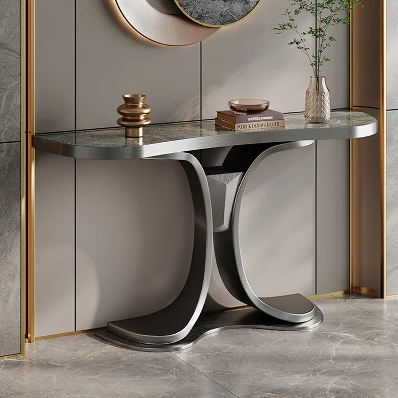 Chinese Vertical Living Room Table Metal Design Entry Modern Hotel Table Luxury Office Wohnzimmer Tische Modern Furniture