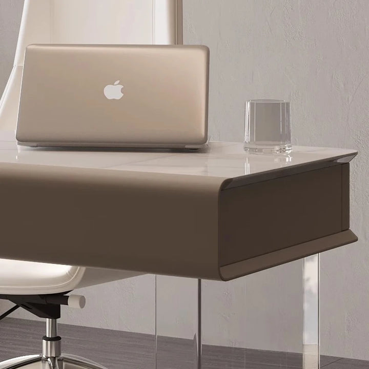 Acrylic Legs Floating Office Desk Designer Luxury Table Modern Simple Study Home Computer Desk Mesa Office Furniture KMOD