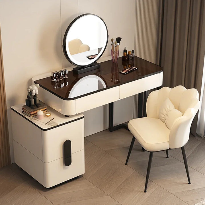 White Dressing Table Mirror Stool Girls Nordic Vanity Laden Wooden Dressing Table China Meubles De Chambre Dresser Furniture