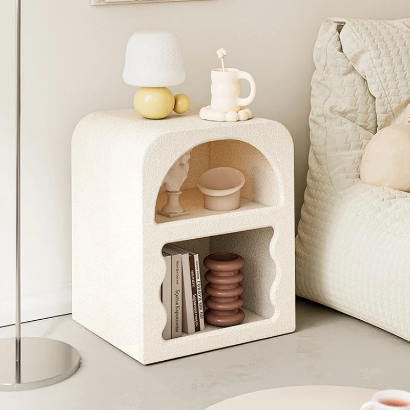 Storage Tea Dressers Bedside Table White Cabinet Wooden Bedside Table Side Mobile Mesitas De Noche Modern Home Furniture YY50BT